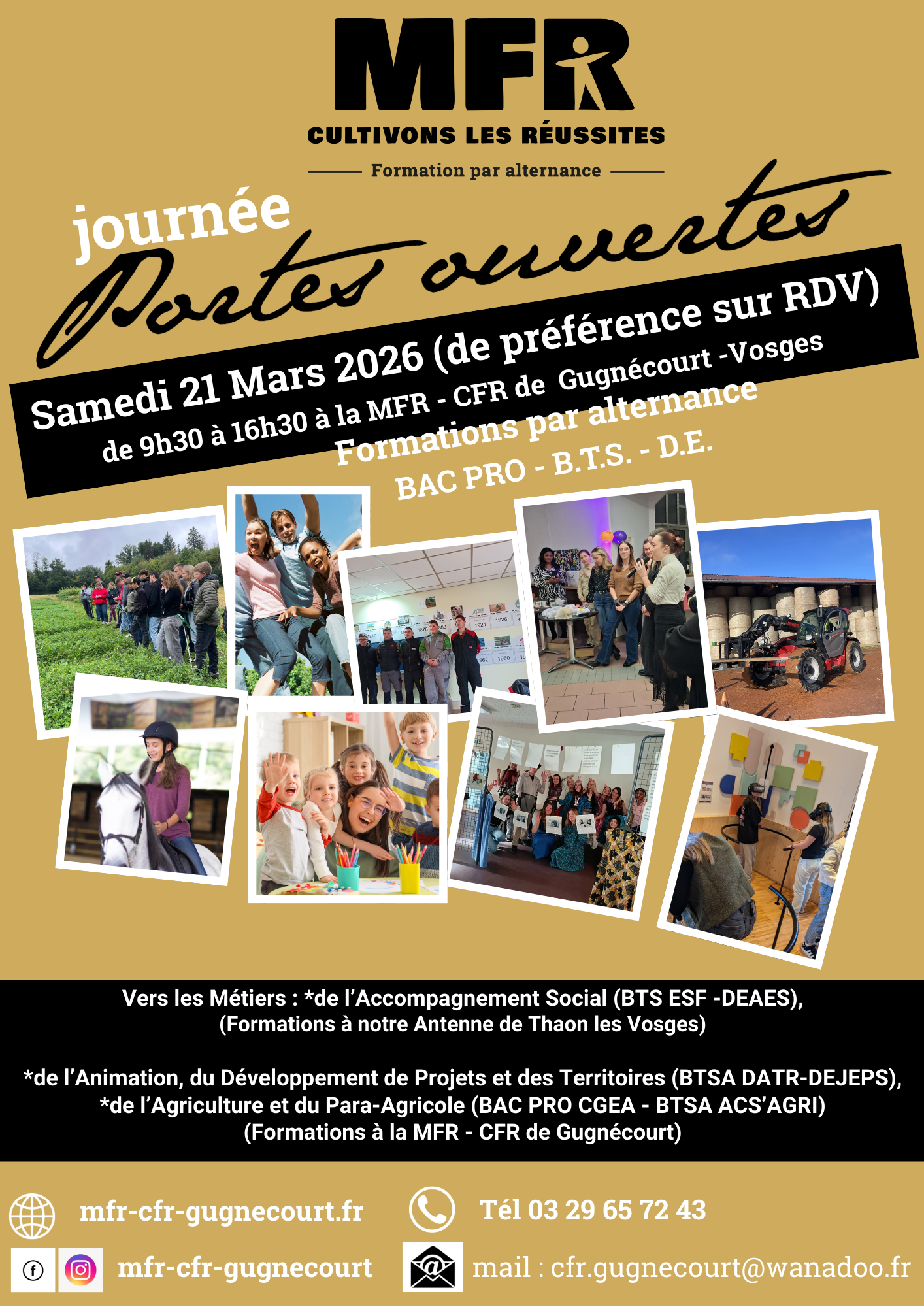 Affiche Portes ouvertes 21 mars 26